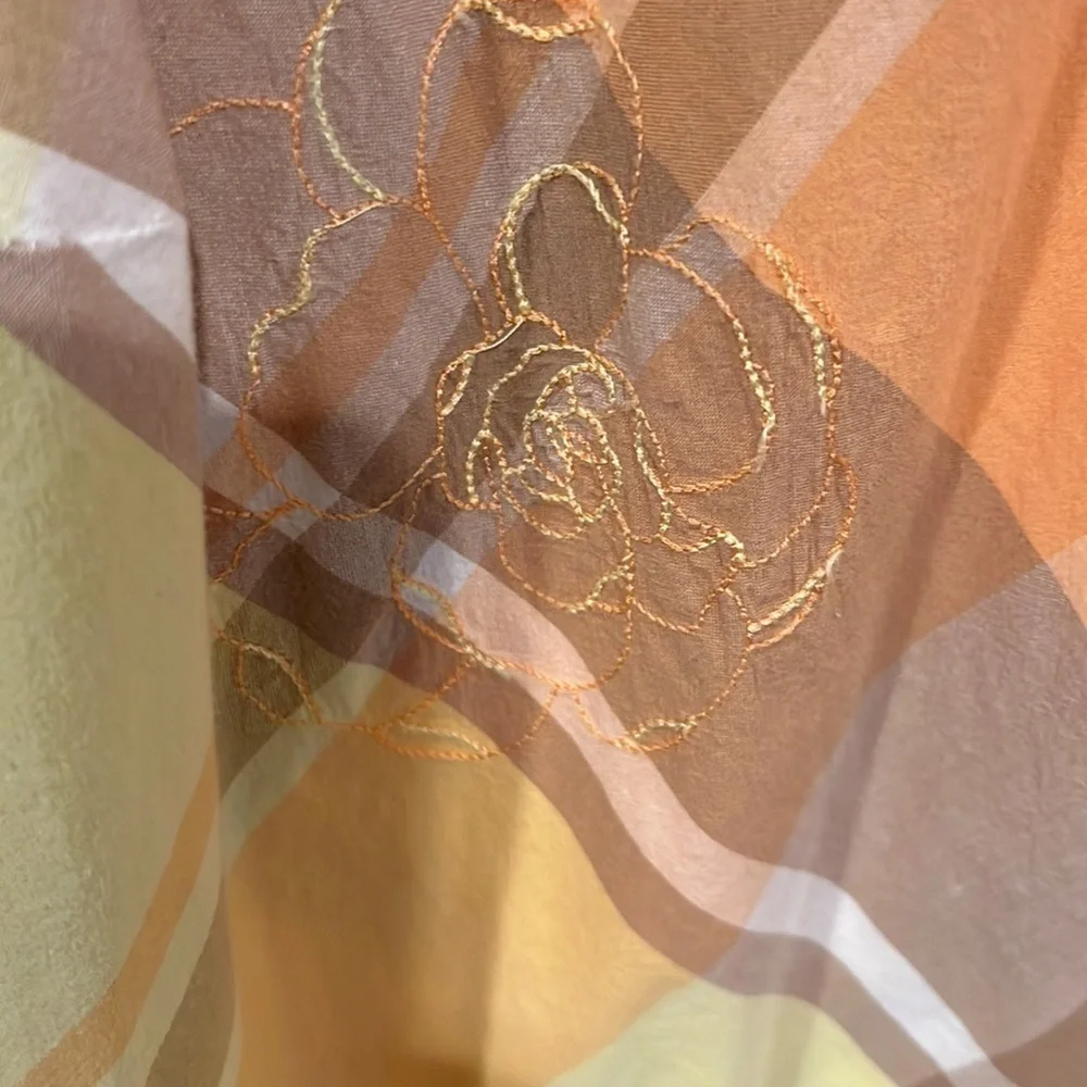 𝅺CJ BANKS button down blouse with embroidery SUZE 3X - Picture 4 of 10